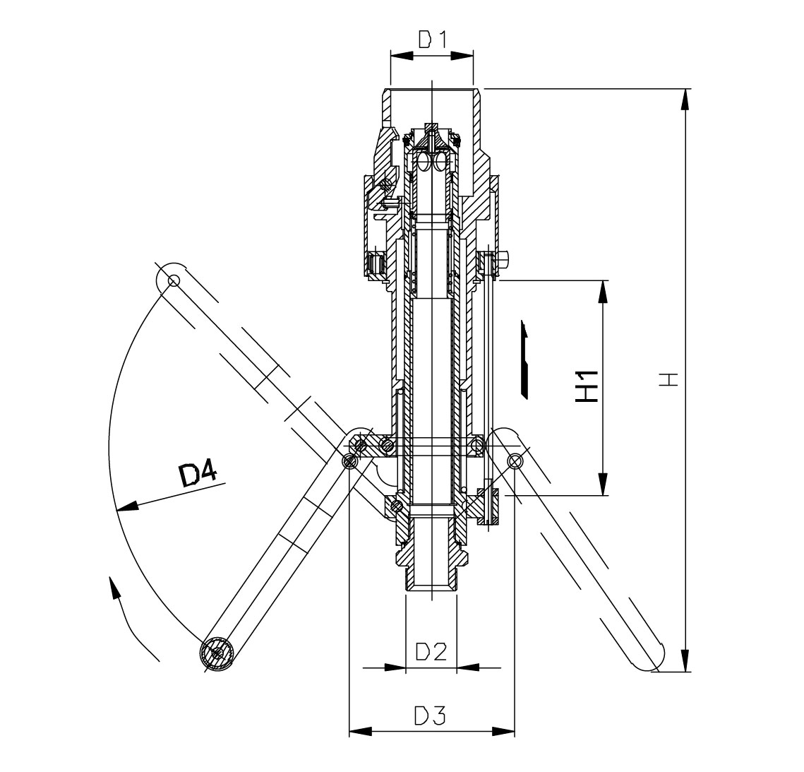 DCJ-25A 4MPa LNG LN2 Treibgas-Tankstellen-Zapfdüse 