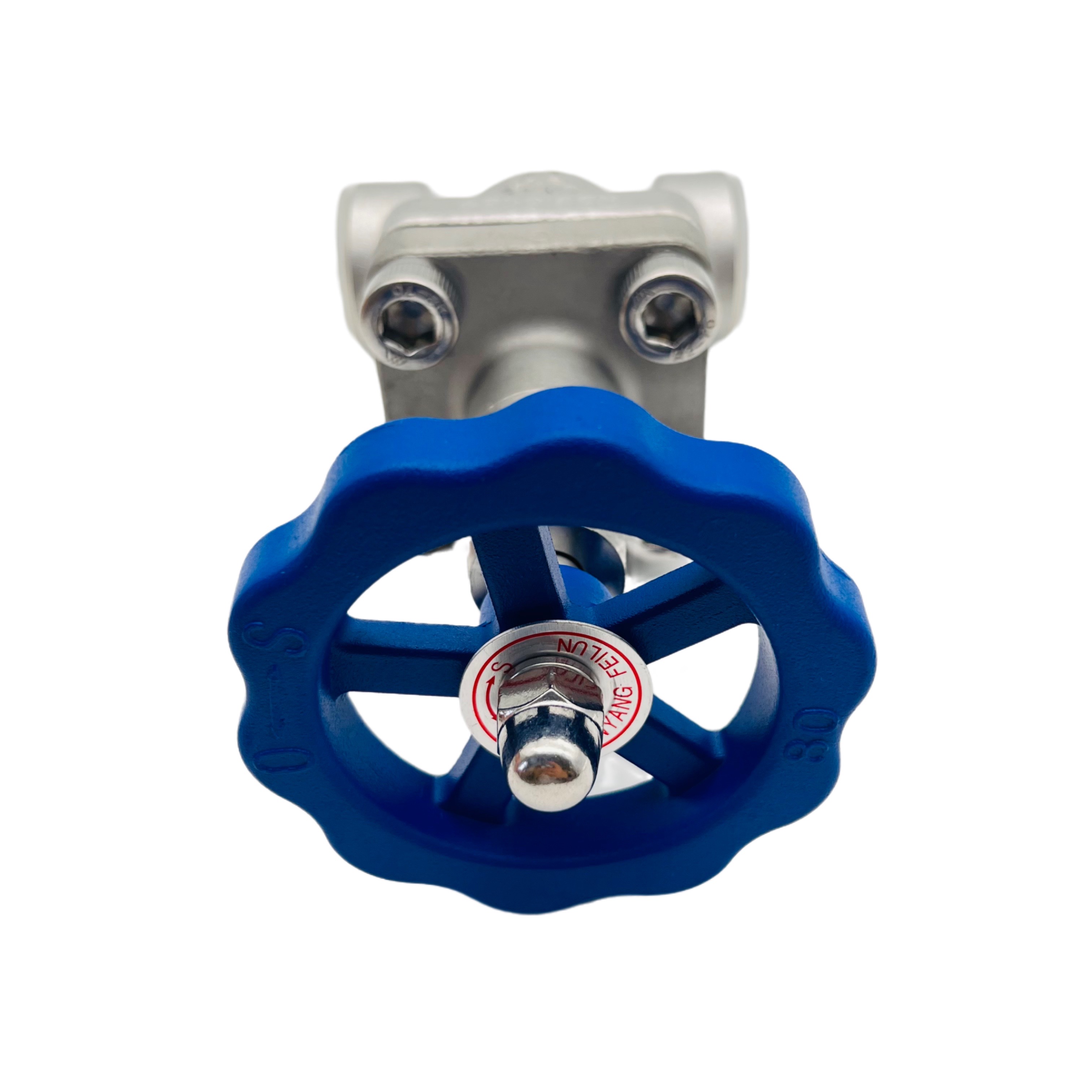 DJ-20G blaues Handrad-Gryogen-Kugelventil mit kurzem Schaft